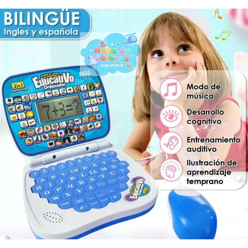 COMPUTADOR EDUCATIVO AZUL - Imagen 6