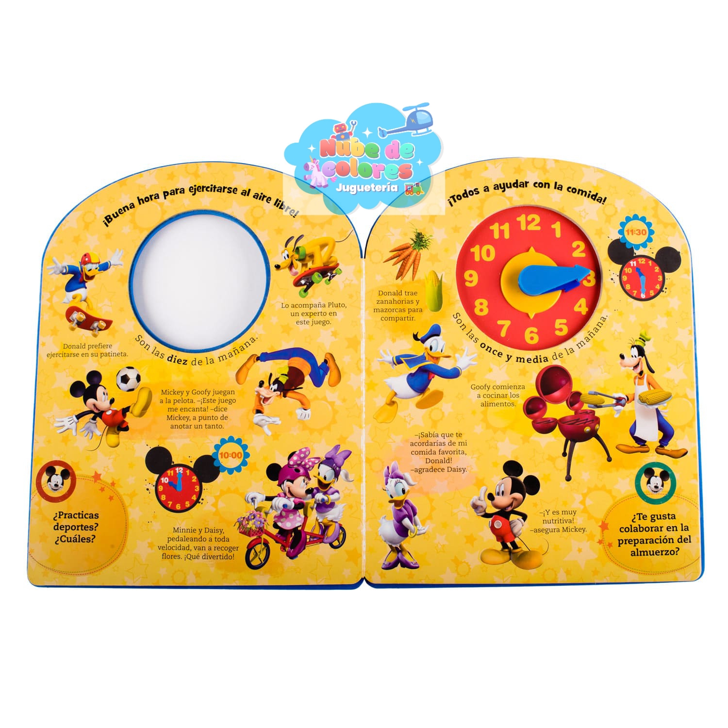 MICKEY MOUSE LIBRO "MI PRIMER RELOJ" - Imagen 4