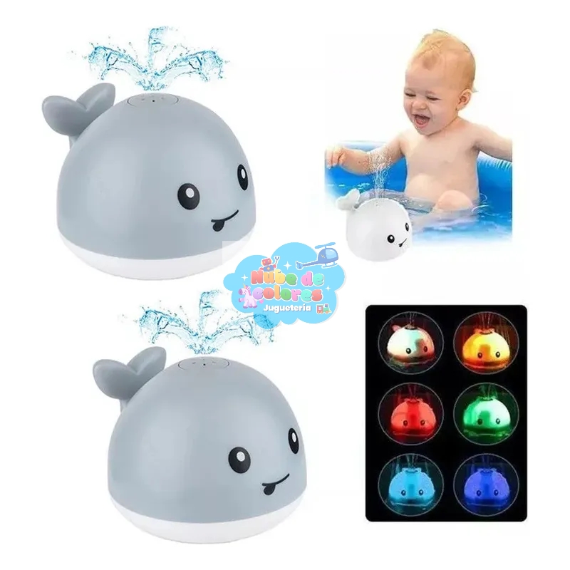 BALLENA LANZA AGUA Y CON LUCES - Imagen 9