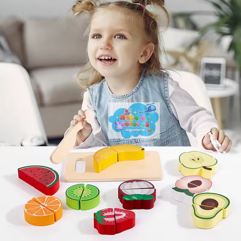 SET CORTAR FRUTAS DE MADERA - Imagen 6