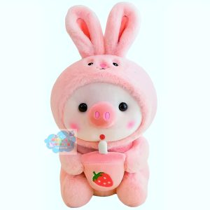 CERDO DISFRAZ DE CONEJO XL KAWAII