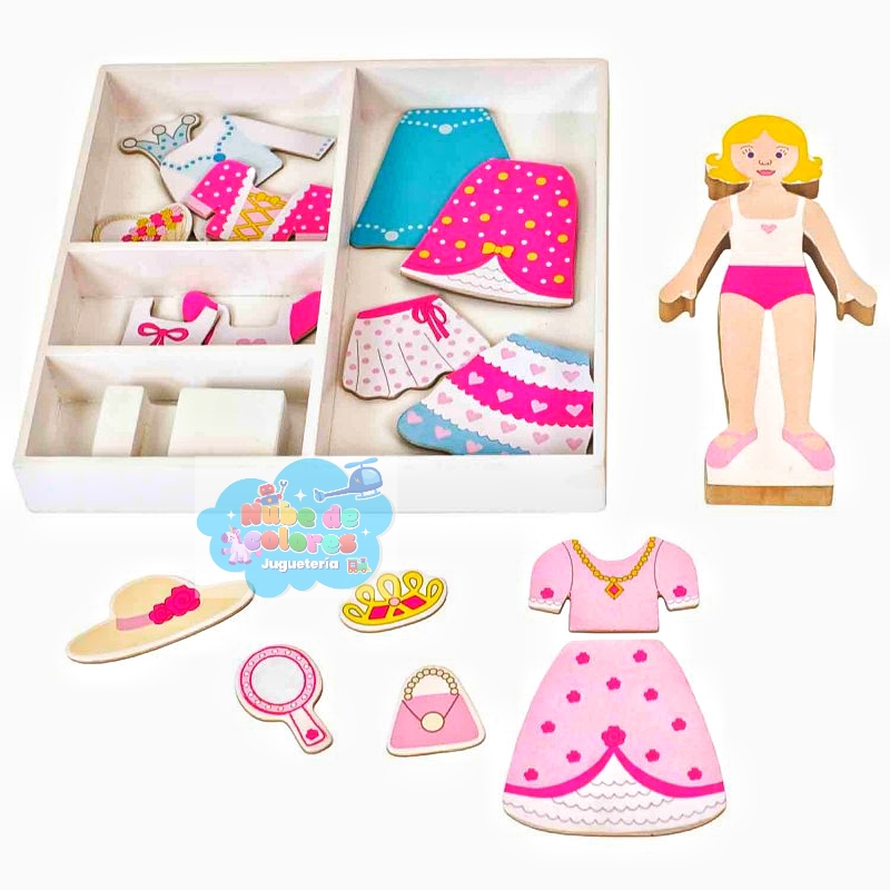 PUZZLE VESTIR A PRINCESA DE MADERA - Imagen 3