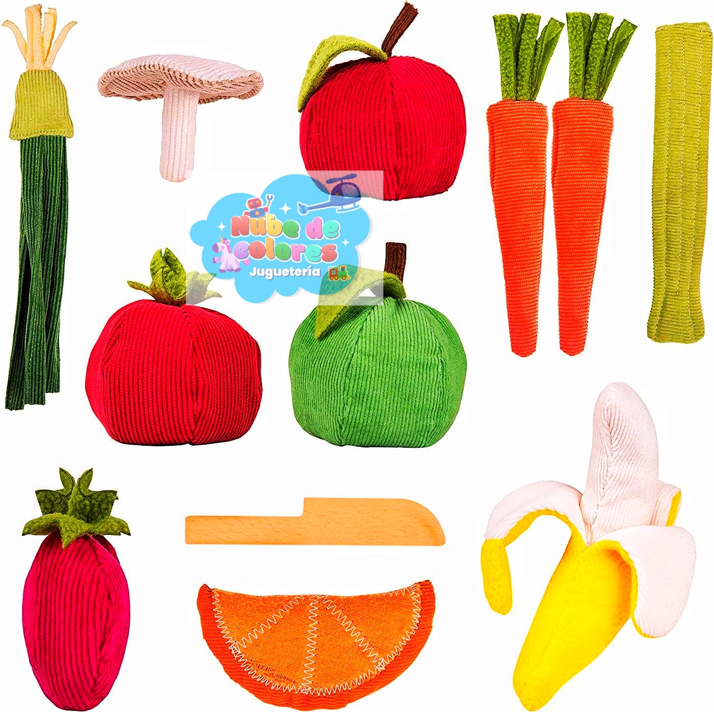 SET DE COMIDA - FRUTAS Y VERDURAS - Imagen 2