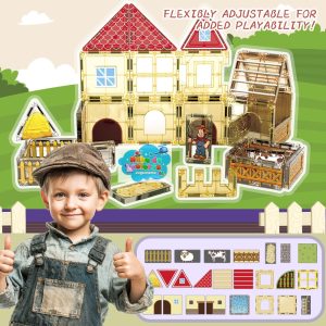 BLOQUES MAGNÉTICOS GRANJA 65 PCS.