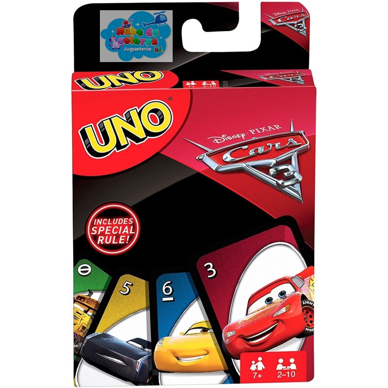 JUEGO CARTAS UNO "CARS 3"