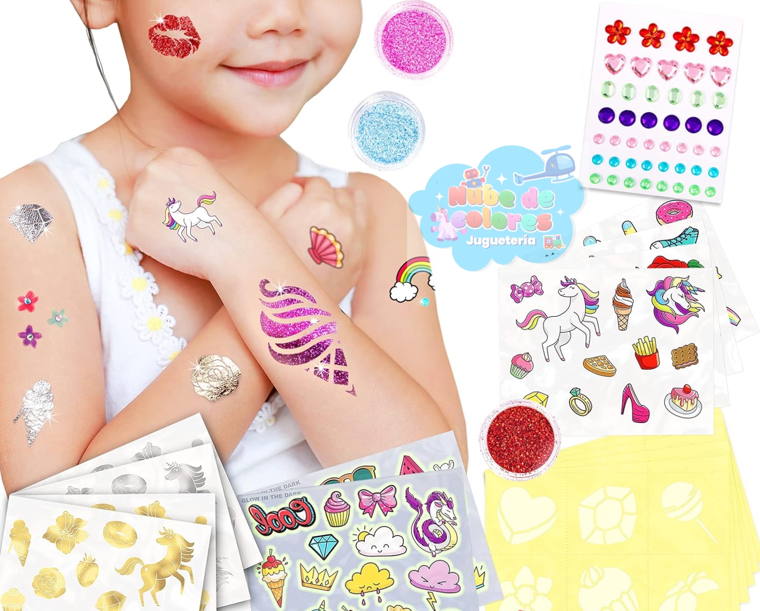 SET TATUAJES DE GLITTER - Imagen 7