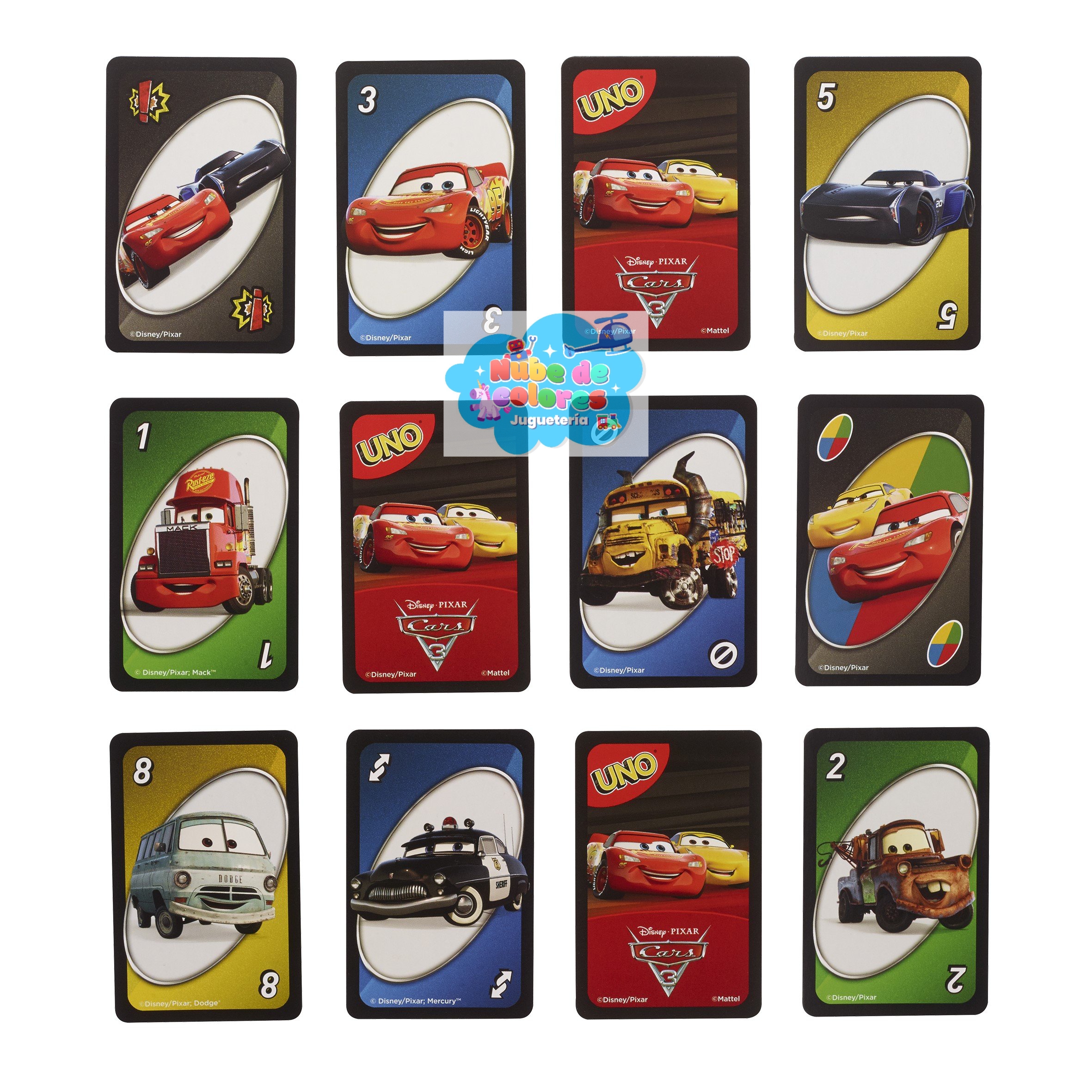 JUEGO CARTAS UNO "CARS 3" - Imagen 3