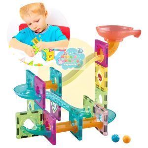 BLOQUES DE IMANES CON TOBOGANES 47 PCS.
