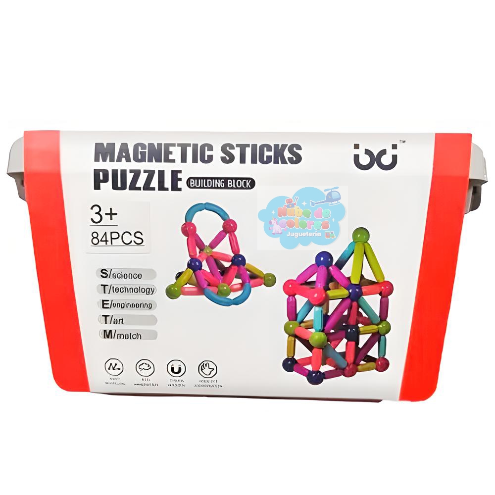 MALETA BLOQUES MAGNÉTICOS 84 PCS. - Imagen 6