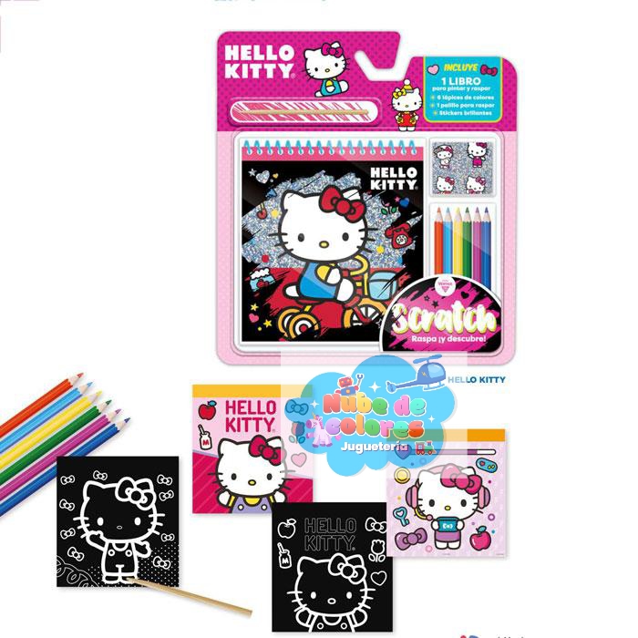 SET DE RASPAR Y ACTIVIDADES HELLO KITTY - Imagen 2