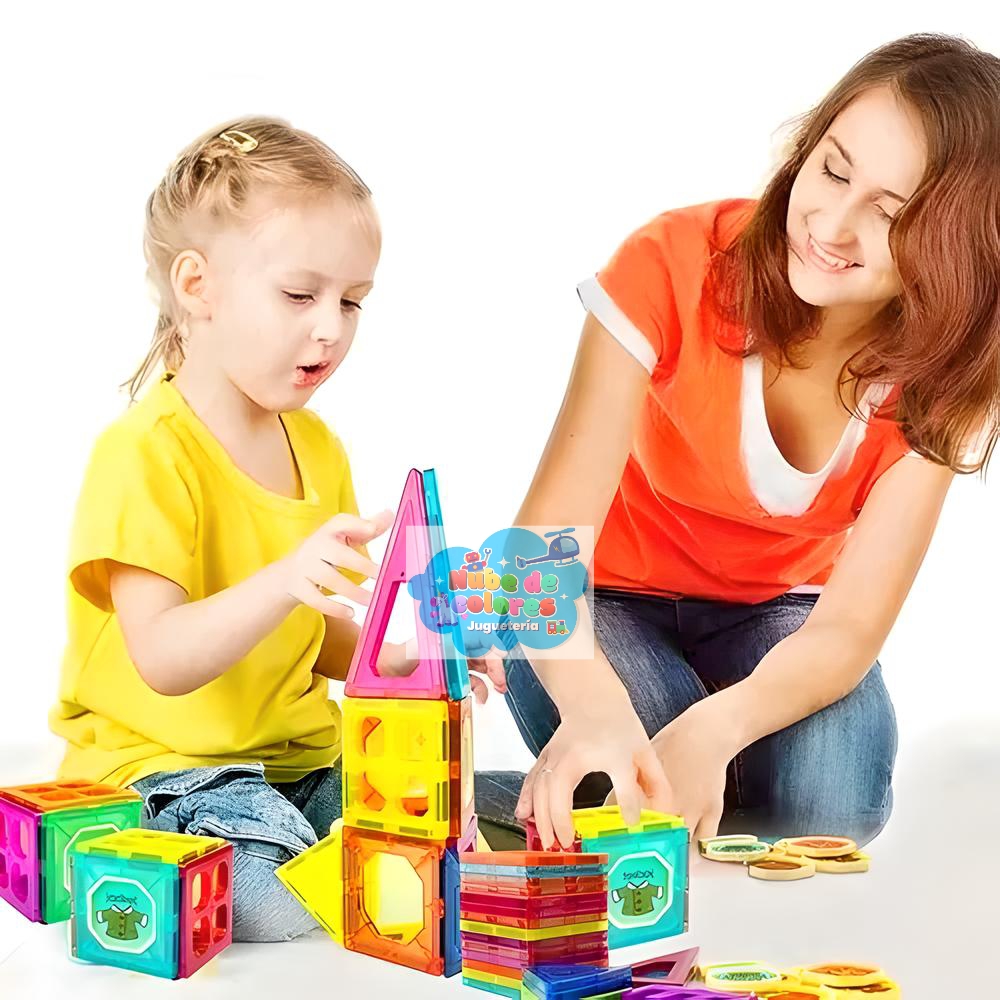 BLOQUES DE IMANES PARA CONSTRUIR 32 PCS. - Imagen 3
