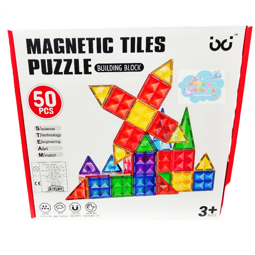 BLOQUES MAGNÉTICOS PLACAS 50 PCS. - Imagen 5