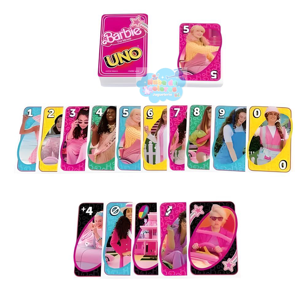 JUEGO CARTAS UNO "BARBIE" - Imagen 3