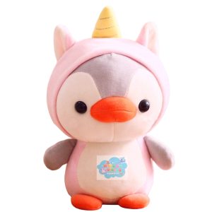 PINGÜINO DISFRAZ UNICORNIO KAWAII