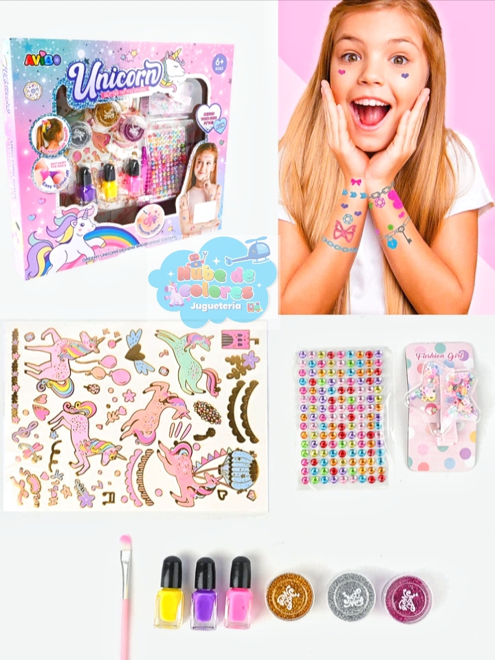 SET TATUAJES DE GLITTER