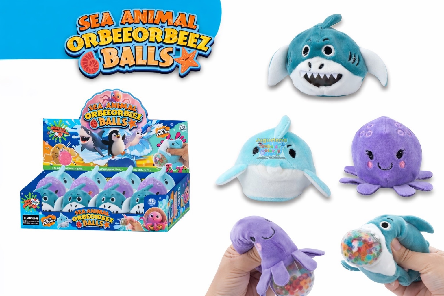 SQUEEZE PELUCHE - MUNDO MARINO