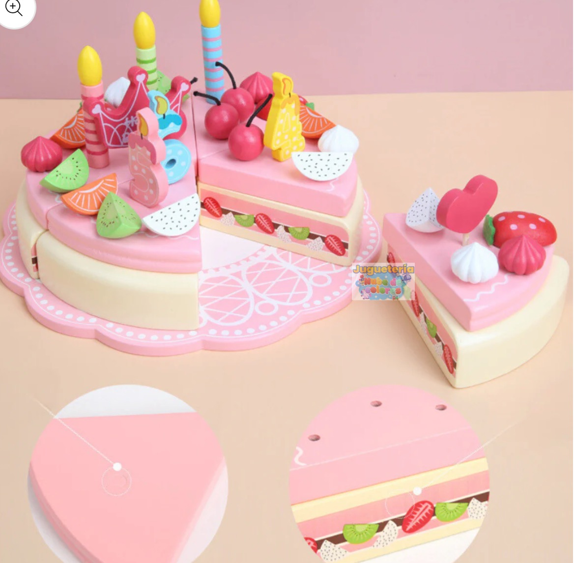 TORTA CUMPLEAÑOS XL IMANTADA 48 piezas - Imagen 5