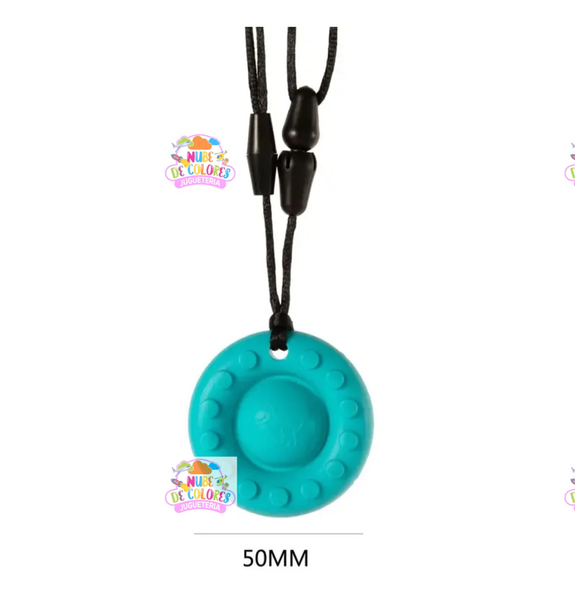 COLLAR MORDEDOR SENSORIAL REDONDO POPIT - Imagen 2