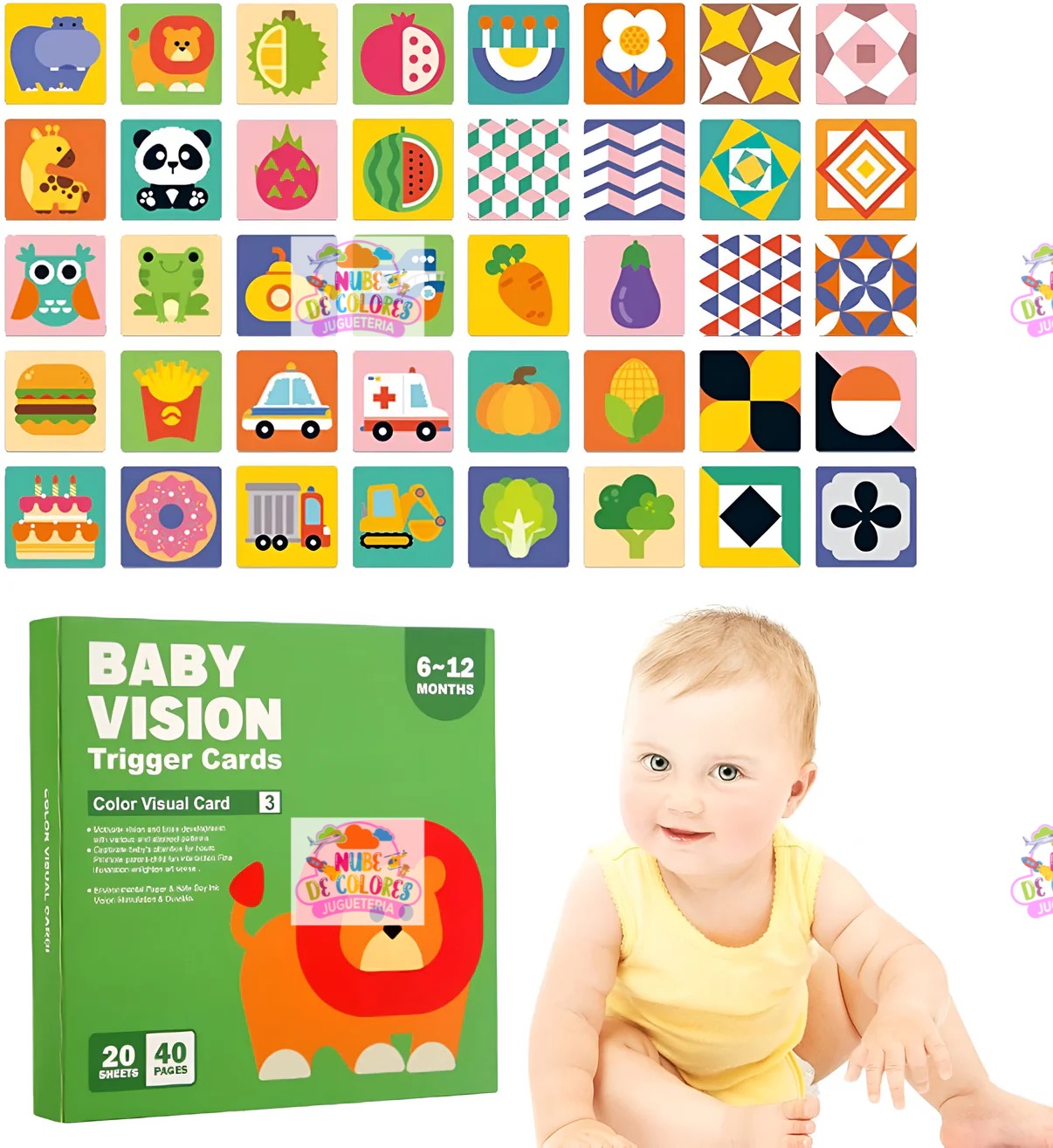 TARJETAS ESTIMULACIÓN VISUAL ( 6 a 12 meses)
