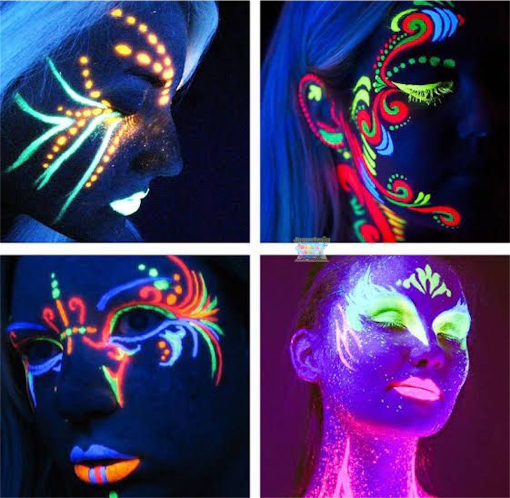 LÁPICES PINTURA FLÚOR NEÓN UV 8 COLORES - Imagen 6