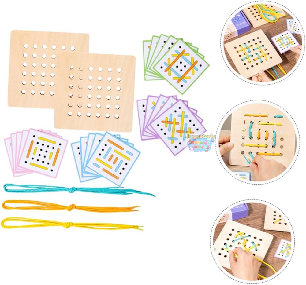 JUEGO DE ENHEBRADO Y PATRONES - Imagen 4