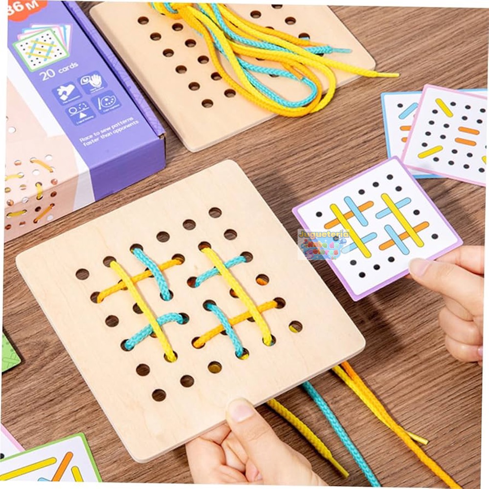 JUEGO DE ENHEBRADO Y PATRONES - Imagen 7
