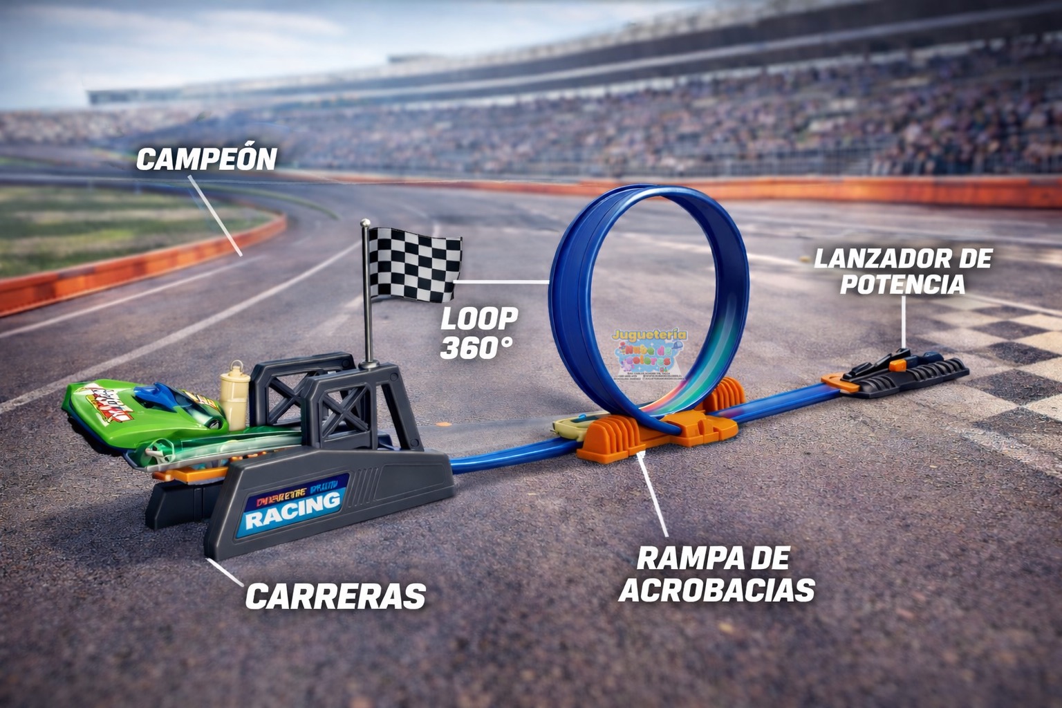 PISTA GIRO 360 Y LANZADOR DE ALTA VELOCIDAD - Imagen 2