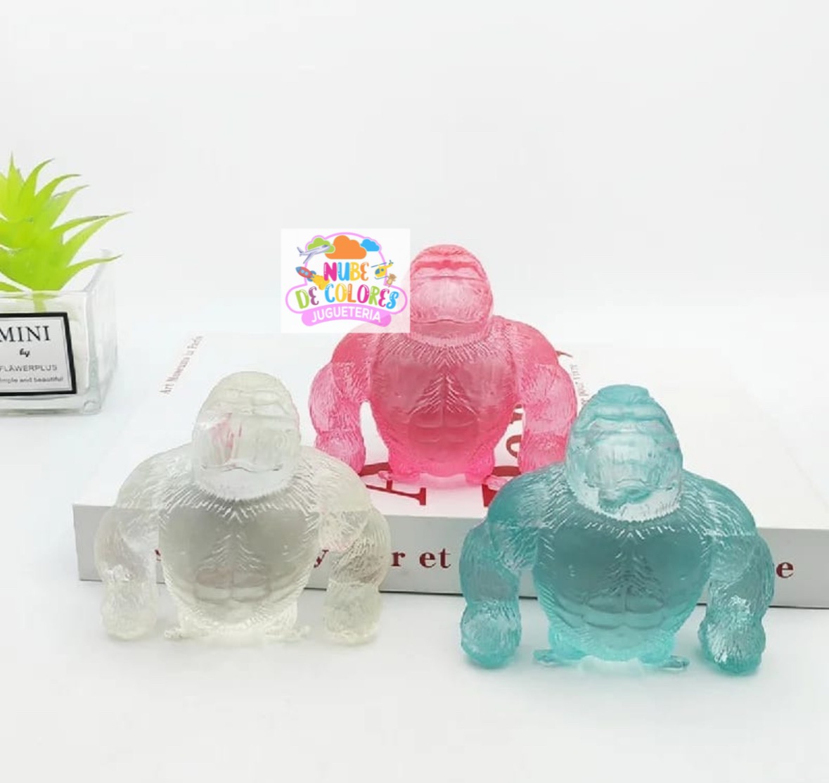GORILA TRANSPARENTE SQUISHY ANTIESTRÉS - Imagen 2
