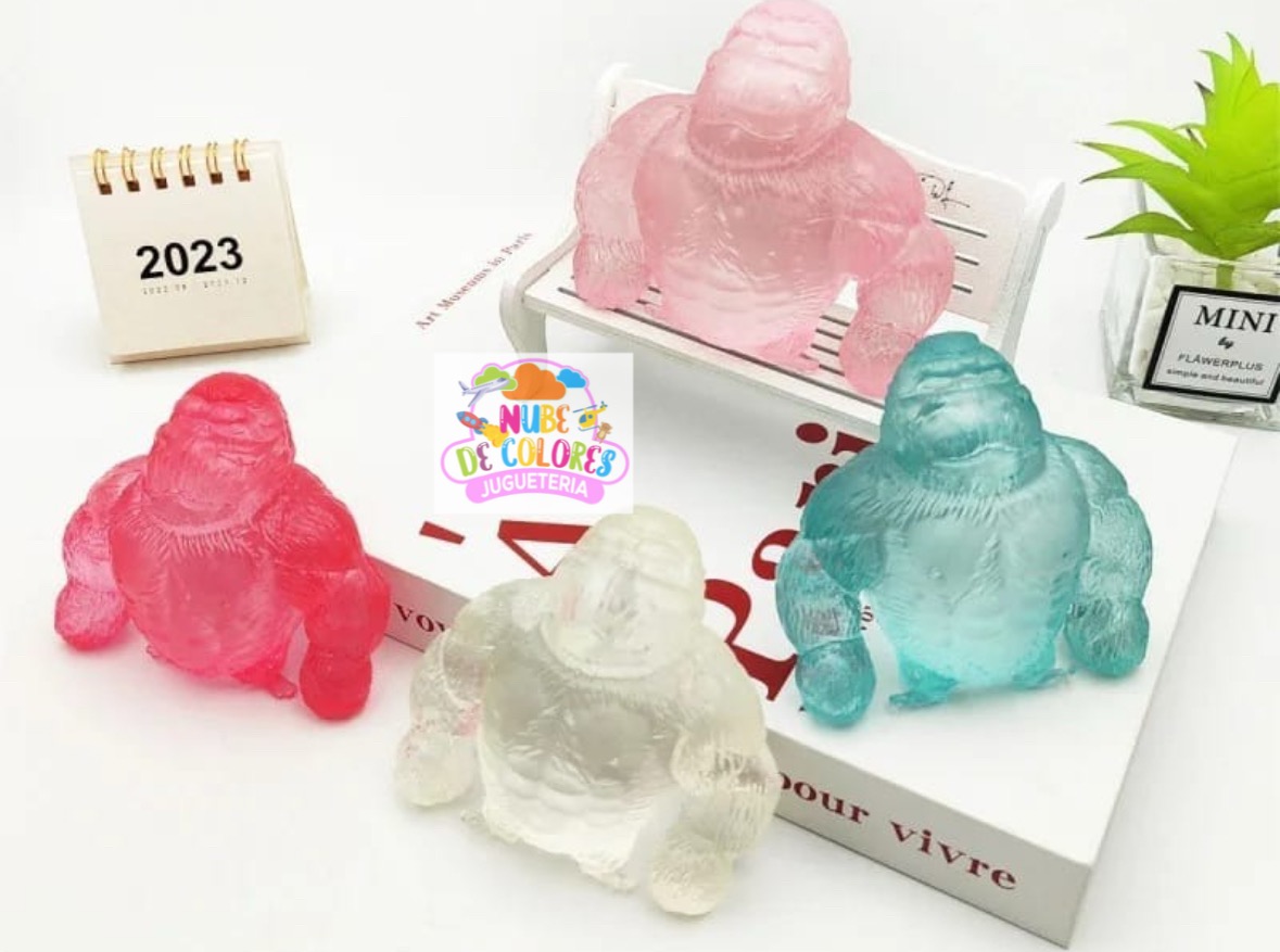 GORILA TRANSPARENTE SQUISHY ANTIESTRÉS - Imagen 3