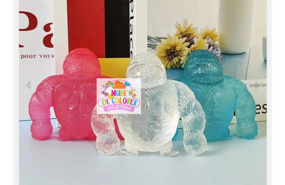 GORILA TRANSPARENTE SQUISHY ANTIESTRÉS - Imagen 4