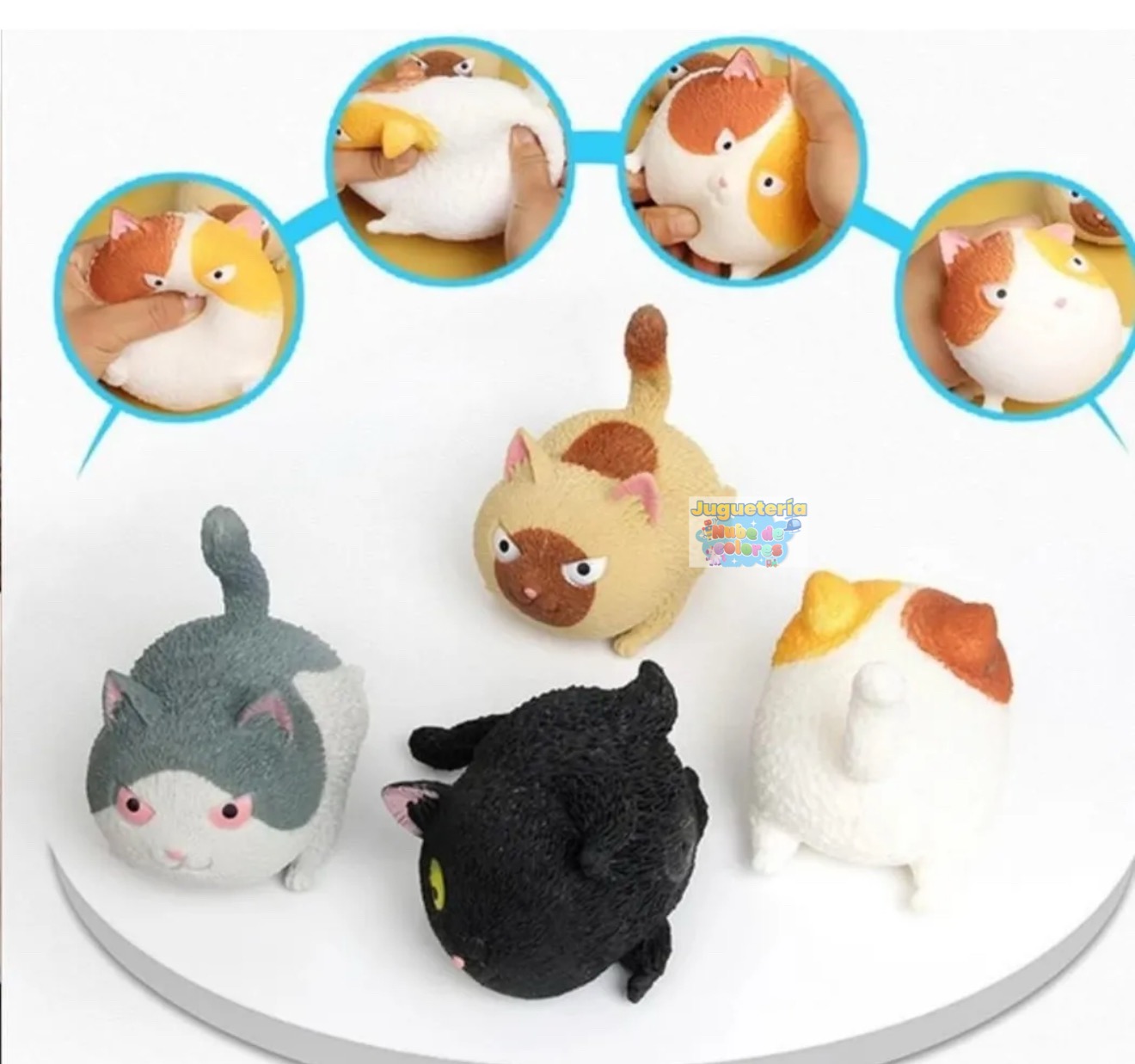 GATITO GRANDE SQUISHY SENSORIAL - Imagen 2