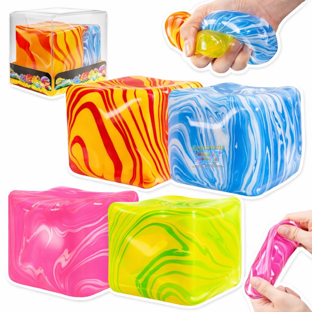 SQUISHY CUBO HIELO MULTICOLOR