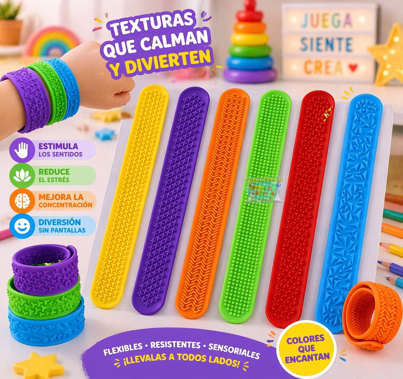 PULSERA / BRAZALETE SENSORIAL MULTITEXTURA