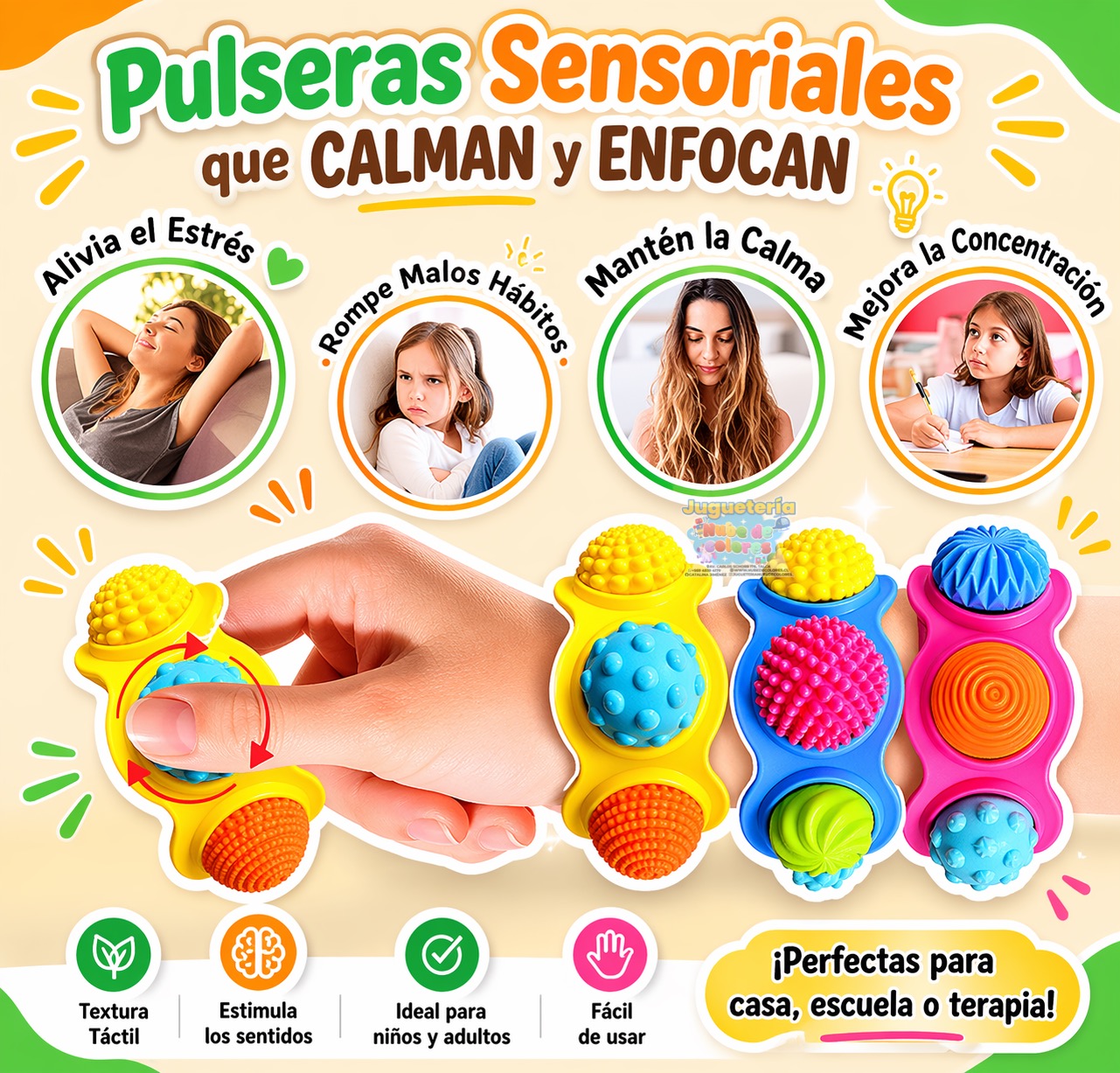 PULSERA SENSORIAL XL CON ESFERAS - Imagen 2