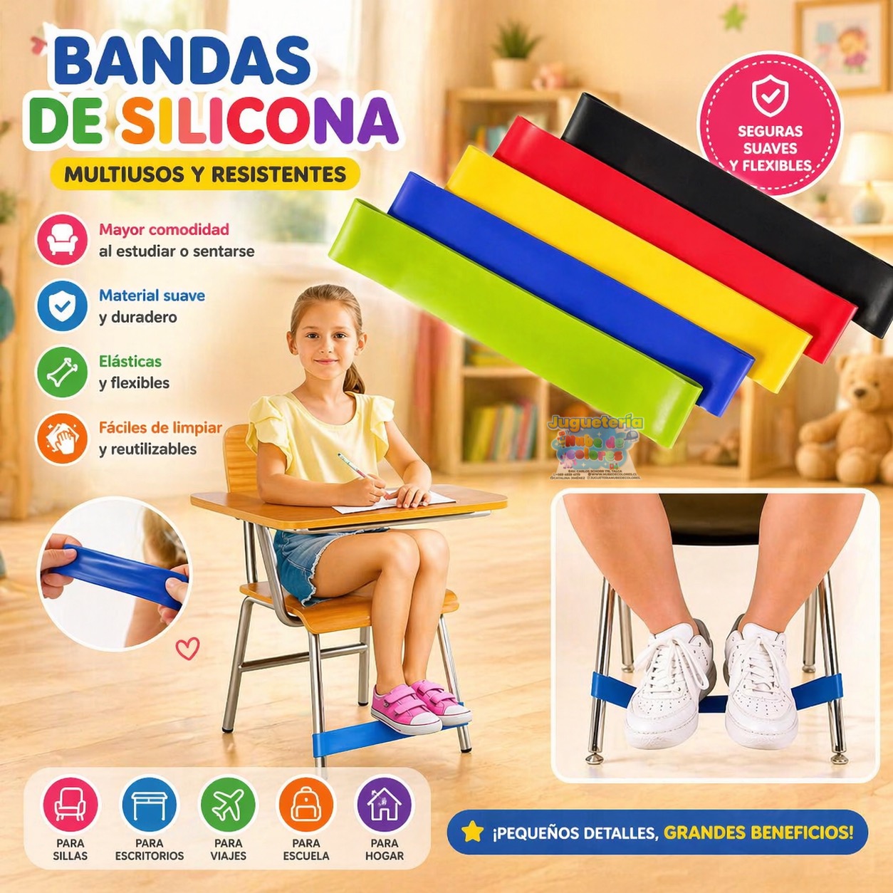 BANDA ELÁSTICA PARA SILLA (5 un) - Imagen 2