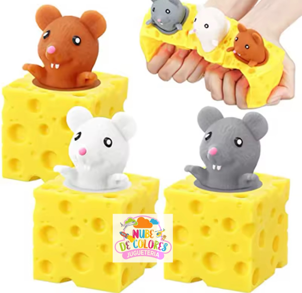 RATONCITO QUESO 🧀 APRETA Y SORPRESA