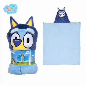 MANTA CON CAPUCHA 3D - BLUEY