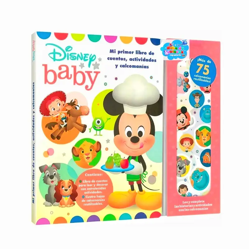LIBRO CUENTOS DISNEY 75 STICKERS