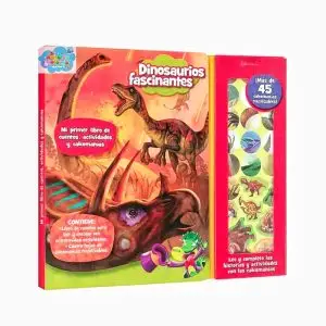 LIBRO DINOSAURIOS FASCINANTES 45 STICKERS