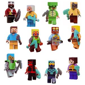 MINECRAFT LEGO 12 FIGURAS MALETA
