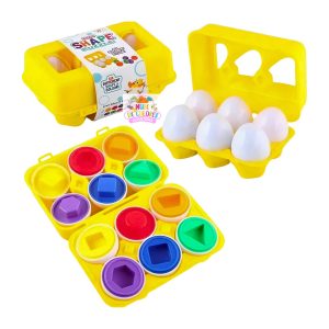 HUEVOS ENCAJE MONTESSORI - COLORES Y FORMAS