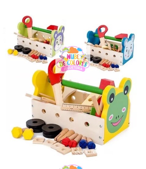 SET HERRAMIENTAS MADERA