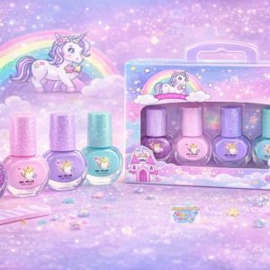 SET ESMALTES INFANTILES UNICORNIO