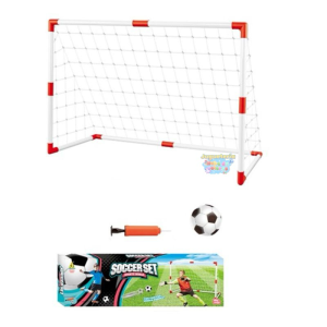 ARCO DE FUTBOL + PELOTA + INFLADOR