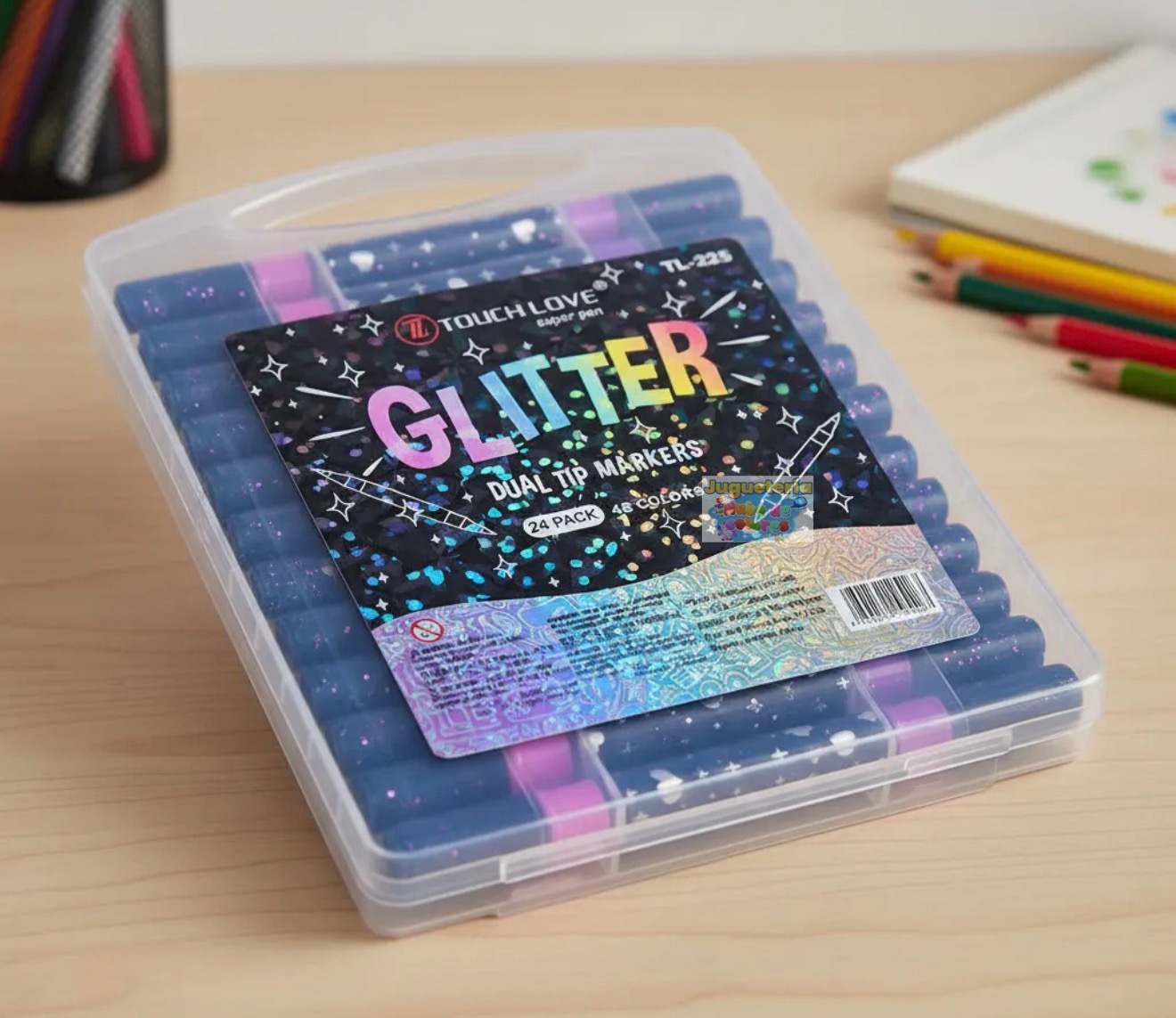 LAPICES ULTRA GLITTER 24u / 48 colores Maleta - Imagen 12