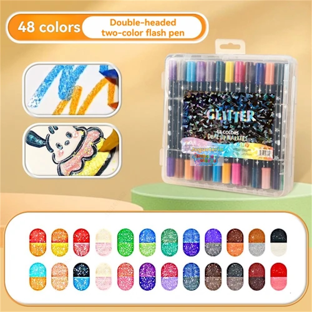 LAPICES ULTRA GLITTER 24u / 48 colores Maleta - Imagen 11