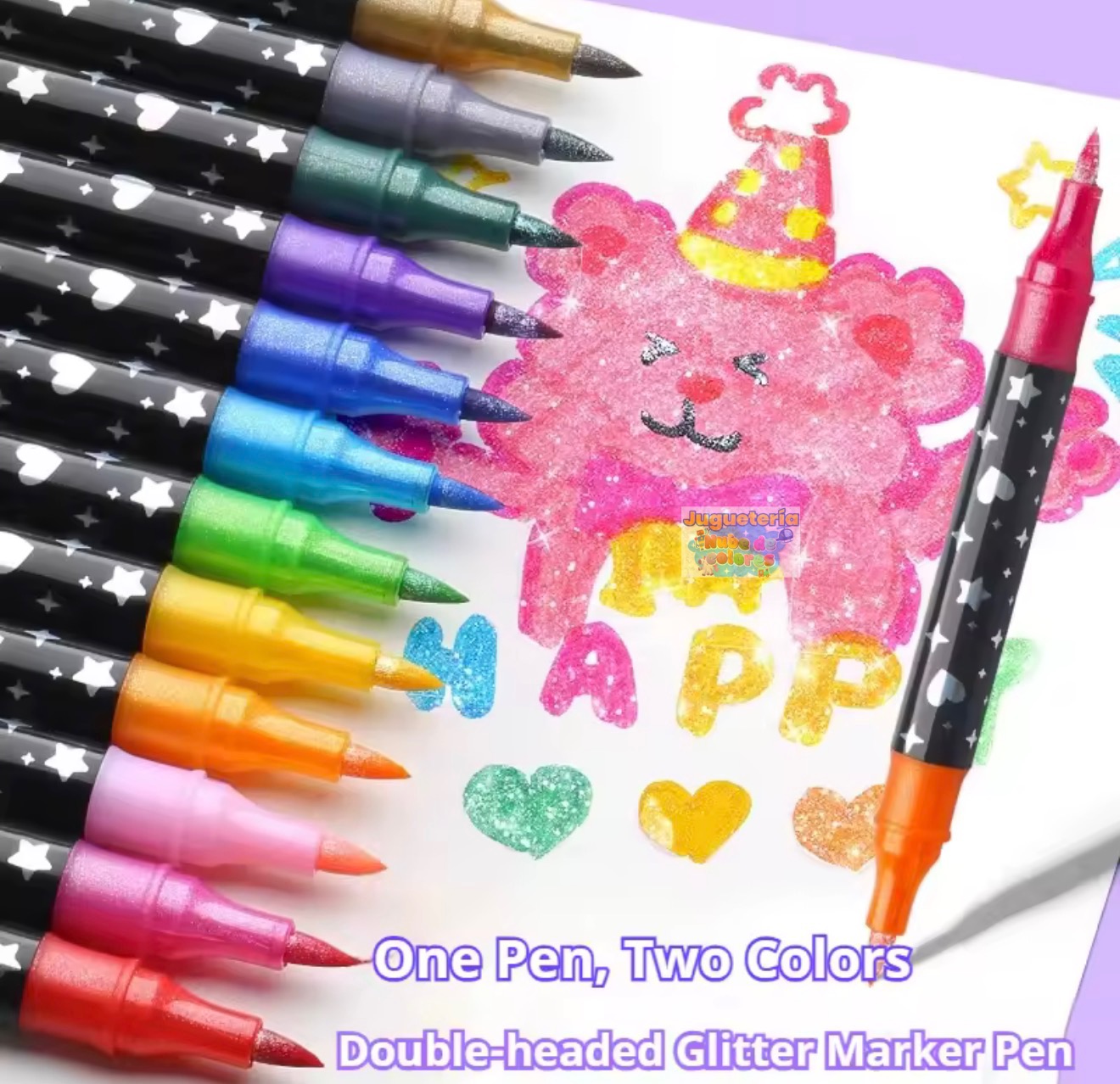 LAPICES ULTRA GLITTER 24u / 48 colores Maleta - Imagen 6