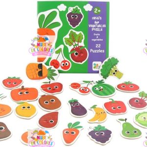 PUZZLE DE INICIACIÓN VEGETALES - 2 PIEZAS