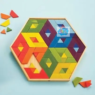 TANGRAMA HEXAGONAL (tablero grande)