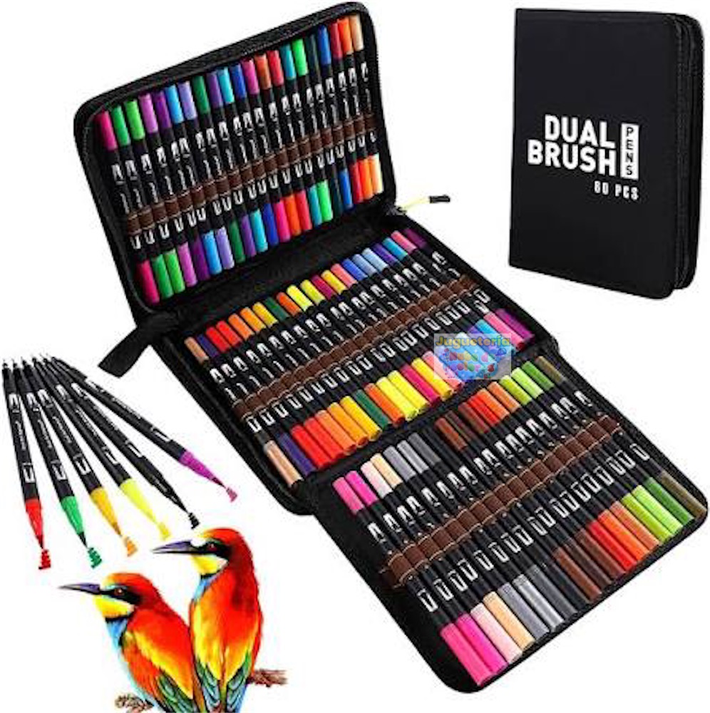 LÁPICES DUAL BRUSH 80 unidades